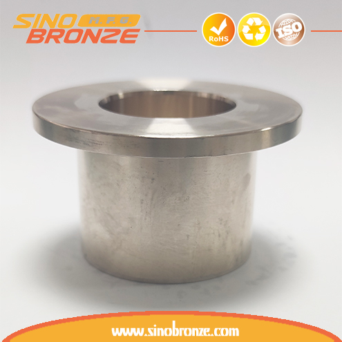 thumbnail image 2 of 2pc American Bronze Flanged Bushings – 3/8x1/2x5/16x5/8x1/16, Made In USA 2 of 4