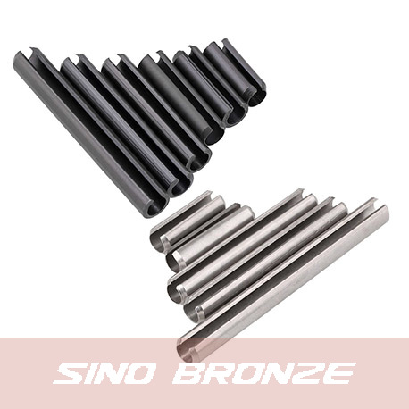 Original 3 slotted spring pins din1481 iso8752 heavy duty aisi420 aisi302 aisi304 surface with zinc coating or blackening